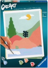 Ravensburger 23642 CreArt Al lago Kit per Dipingere Gioco Creativo e Relax 14+ Anni