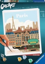 Ravensburger 23687 CreArt City Parigi Dipingere Kit Pittura Giochi Creativi 14+