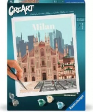 Ravensburger 23688 CreArt City Milano Dipingere Kit Pittura Giochi Creativi 14+