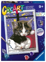 Ravensburger 23707 CreArt Serie D: Teneri Gattini con Glitter da Dipingere Creativo 9+