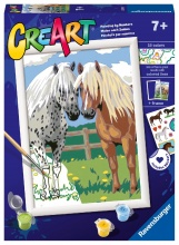 Ravensburger 23708 CreArt Serie D: Coppia Di Cavalli da Dipingere Gioco Creativo 7+