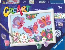 Ravensburger 23721 CreArt Serie E: Farfalle Glitter Dipingere Gioco Educativo 7+