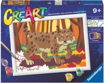 Ravensburger 23724 CreArt Serie D: Lince Nel Bosco Dipingere Gioco Educativo 7+