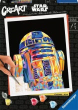 Ravensburger 23730 Creart Serie Trend C: Polygon Star Wars R2 2D Kit per Dipingere 12+