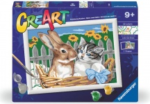 Ravensburger 23943 CreArt Serie D: Amici Nella Cesta Dipingere Gioco Educativo 7+