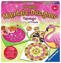Ravensburger 28518 Mandala Midi Flamingo & Friends Gioco Creativo per Bambini da 6+