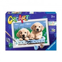 Ravensburger 28931 CreArt Serie E: Cani Retriever da Dipingere Gioco Creativo 7+ Anni