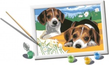Ravensburger 28939 CreArt Serie D: Jack Russell Puppy da Dipingere Gioco Creativo 7+