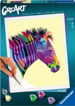 Ravensburger 28994 CreArt Zebra da Dipingere Gioco Creativo Per Bambini da 14+ Anni