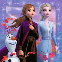 Ravensburger 5011 Frozen 2 Puzzle 49 Pezzi Confezione da 3 per Bambini da 5+ Anni