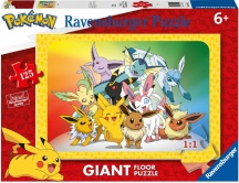 Ravensburger 5641 Pokemon Giant Puzzle 125 Pezzi per Bambini da 6+ Anni