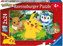 Ravensburger 5668 Pokemon Puzzle 2X24 Pezzi per Bambini da 4+