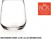Rcr Cristallerie RCR263196 Bicchiere cf 6 pezzi cl 37 Invino Rcr
