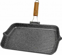 Risoli 0090GRL43HS Bistecchiera 43x26 cm Granito Corpo in alluminio Antiaderente 0090GRL3HS