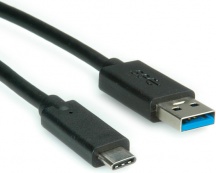 Roline 11.02.9011 Cavo Adattatore da USB a USB Type-C lunghezza 1 Mt Nero