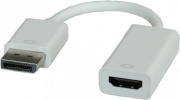 Roline 12.03.3134 Adattatore da Displayport Maschio a HDMI mini Femmina Bianco