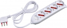 Rosi RS94060 Multipresa Con Interruttore Serie Emilia 4 Posti