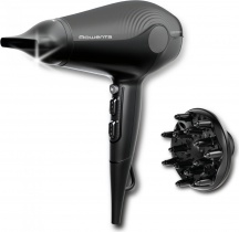 Rowenta CV6430F0 Phon Asciugacapelli Ionica 1800W + Accessori Nero  Ultra Silence