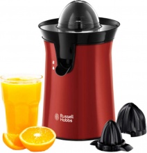 Russell Hobbs 26010-56 Spremiagrumi con Rotazione a Pressione 60W Inox Rosso