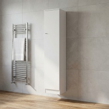 SARMOG 313BL Colonna Bagno Sospesa 1 Anta 31x34x183 cm in Legno Bianco