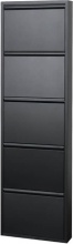 SARMOG AAS1050NE Scarpiera 5 Ante 169x50x13.5 cm colore Nero
