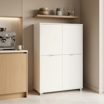 SARMOG QUADRANTE 734k Credenza Alta 4 Ante 108x41x161 cm Bianco Quadrante