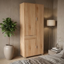 SARMOG QUADRANTE 773 ROCA Armadio Guardaroba 3 ante battenti 1 cassetto 77x34x179 QUADRANTE 773