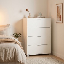 SARMOG QUADRANTE 784 CEMBIA Cassettiera 4 Cassetti 80x47x112 Bianco QUADRANTE 784