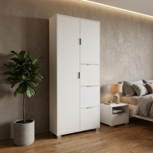 SARMOG QUADRANTE BI Armadio Guardaroba 2 ante battenti 83x29x190 cm QUADRANTE