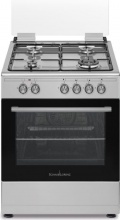 SCHAUB LORENZ SS631GEX Cucina a Gas 4 Fuochi Forno a Gas Ventilato 60x60 cm Inox