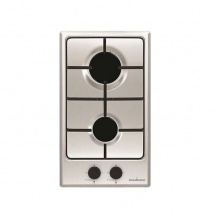SCHAUB LORENZ SSPC320XF Piano Cottura 2 Fuochi a Gas 51 cm Inox