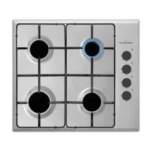 SCHAUB LORENZ SSPC640XL Piano Cottura 4 Fuochi a Gas 60 cm Inox
