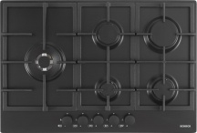 SCHOCK STR85THBKN Piano Cottura 5 fuochi a Gas Larghezza 75 cm colore Nero