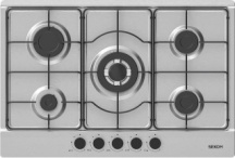 SEKOM SMPG75 Piano Cottura 5 Fuochi a Gas Larghezza 75 cm in Acciaio Inox