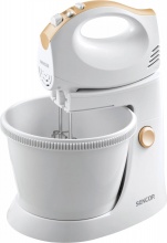 SENCOR SHM 5330 EUE3 Sbattitore Elettrico con Ciotola 500W con Fruste Bianco