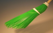 STEA 013 C12 Scopa Spazzino Plastica Extra Verde
