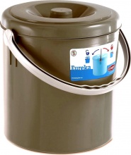 STEFANPLAST 20162 Pattumiera Eureka Tortora 15L
