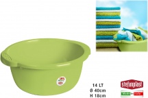 STEFANPLAST 28371 Bacinella Tonda cm 40x18h litri 14 Verde Primavera