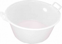 STEFANPLAST 28551 Bacinella Tonda Polietilene colore Bianco lt 50 55