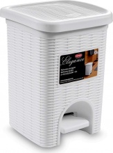 STEFANPLAST 30100 Pattumiera Bidone Spazzatura lt. 6 cm. 20,5x20,5x28 h Elegance