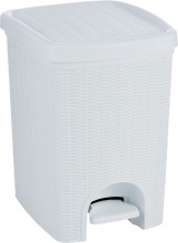 STEFANPLAST 30800 Pattumiera Bidone Spazzatura 20Lt cm. 31x27,5x39 Bianco - Elegance