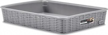 STEFANPLAST 30960 Cesta Large Elegance Grigio Pietra 35 x 26 x 6 cm