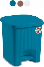 STEFANPLAST 38523 Pattumiera da bagno 4,5 Lt Tortora  Pedalina Quadra