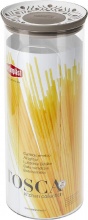 STEFANPLAST 55500 Barattolo Tondo ermetico 2.2 lt 12x28 cm Tosca Resina Tortora