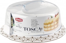 STEFANPLAST 55850 Porta Torta Tosca Con Coperchio Tortora