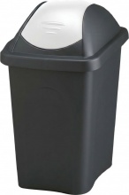 STEFANPLAST 70215 Pattumiera Differenziata 30 Lt 29x50x39 cm Nero e Bianco Multipat