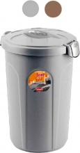 STEFANPLAST 70526 Pattumiera Bidone Spazzatura Coperchio 46 Lt Tortora  Tom