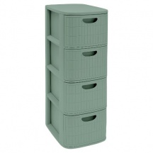 STEFANPLAST 90702 Cassettiera Multiuso 4 Cassetti 30x40x80 cm DOMUS HOME COLLECTION 0993530