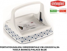 STEFANPLAST SF55801 Portatovaglioli Orizzontale Tosca BiancoPalace Blue