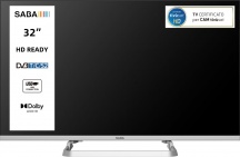 Saba SA32M10 TV 32 Pollici HD Ready LED DVBT2CS2 HEVC MAIN10 Classe E Grigio